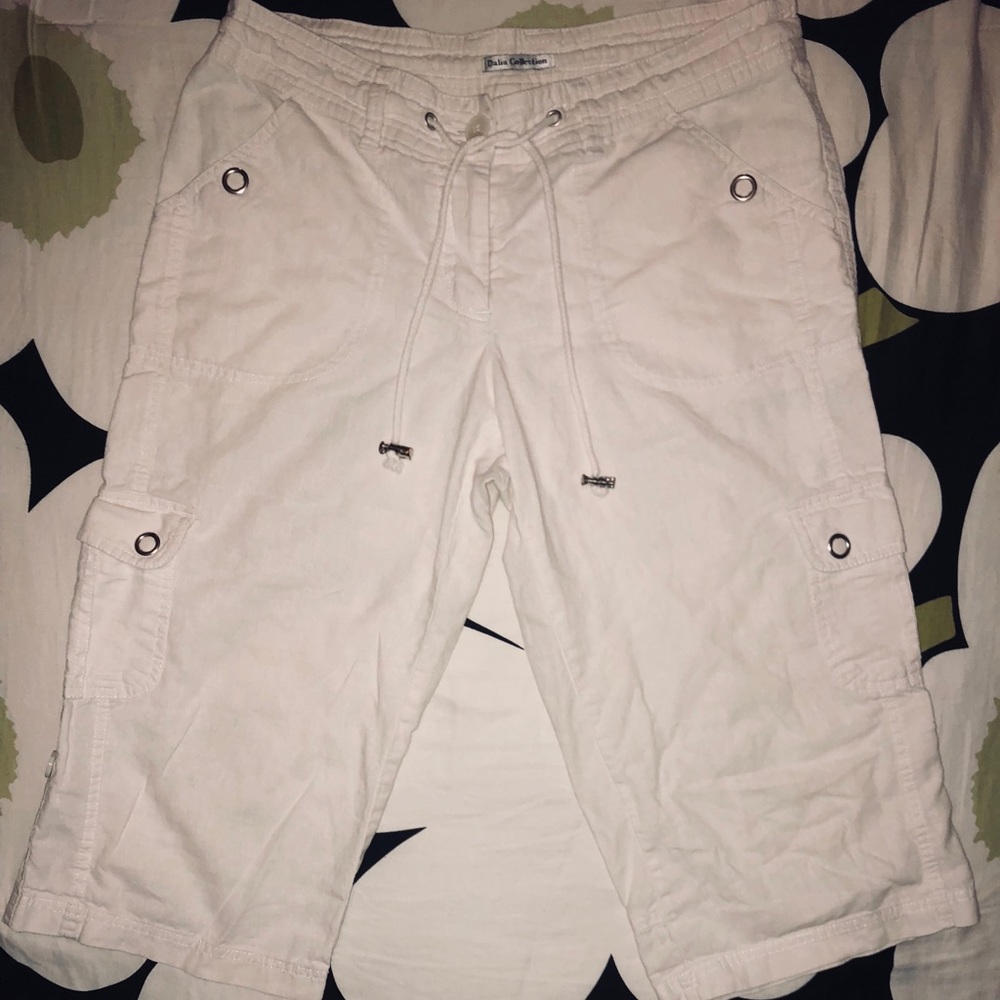 Dalia size 8 Linen & Cotton Capris